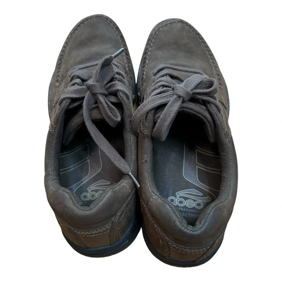 ABEO Smart 3730 Moc Tie Brown Lace-Up Comfort Walking Suede Shoes Men's 9.5 M - Picture 10 of 13
